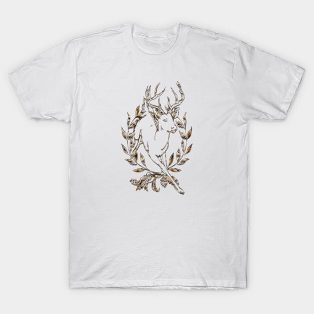 Golden deer T-Shirt by goldenteez